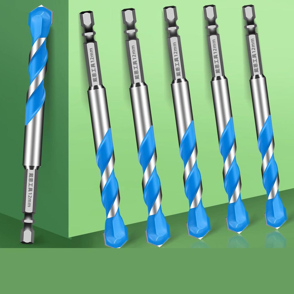 High Hardness Eccentric Drill Precisions Drilling 5/6/8/10/12mm Glass Tile Ceramic Punching Rock Triangles Drill Bit