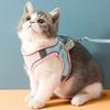 Pet Vest Harness with Leash Breathable Adjustable Reflective No Pull Escape-proof Small Dog Puppy Cat Chest Harness Pet Supplies