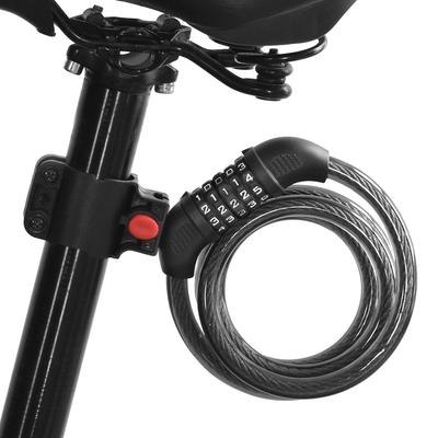 OMOMOAKARI Bicycle Key Dial Lock 5 Digit Wire Lock 1200mm