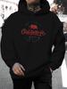 Unisex New Fashionable  California Letter Print Casual Sweatshirt, Stylish Drawstring Hoodie, Autumn/Winter Top, Comfortable and Versatile Long-Sleeve