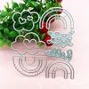 Carbon Steel Cutting Dies Loves Heart Rainbows Metal Die Cuts Stencils Template