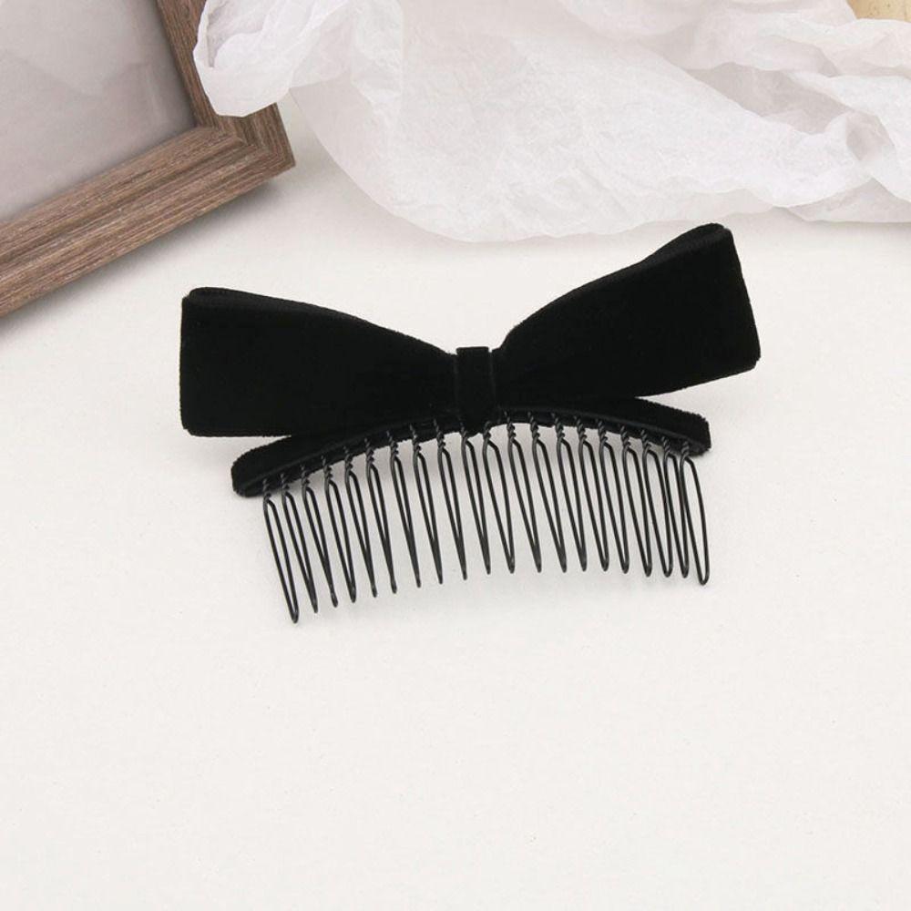 Red Bow Hairpin Cloth Velvet Bowknot Hair Clip Cute Female Hair Accessories