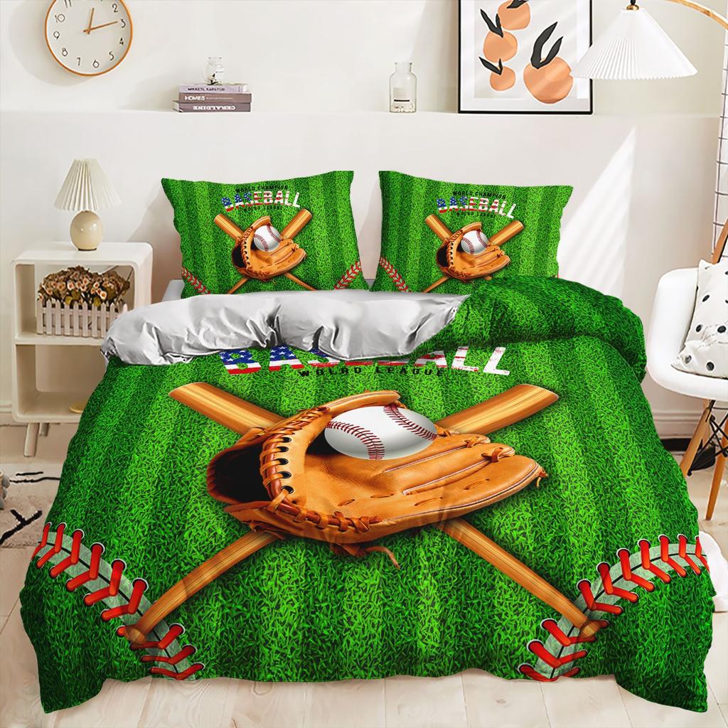 Three-Piece World Cup Football Decorative Quilt Cover Bedding Digital Printing Kit