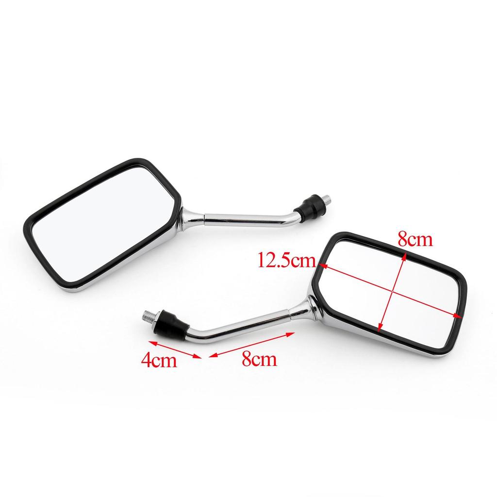 1 Pair Motorcycle Rearview Side Mirrors For Honda CB400 CB750 CB1000 CB1300
