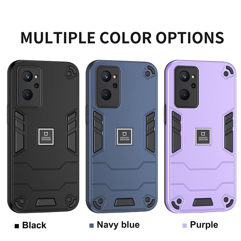 For Realme 9 Armor Shockproof Magnetic Phone Case For Realme 9 Pro Plus Realme 9I 9 Pro Realme 10 Solid Color Hard PC Back Cover