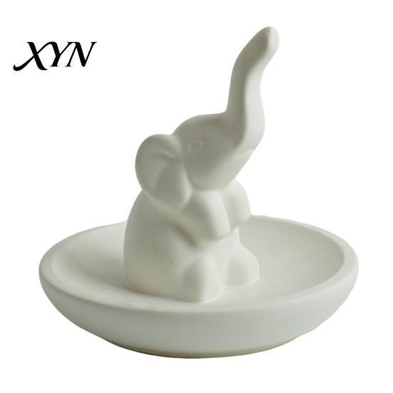 Bandeja de Joias Multicor, Bandeja de Armazenamento, com Design de Elefante de Nariz Levantado, Estojo à Prova d'Água, Organizador Compacto para Anéis, Brincos, Pulseiras, Decorativo