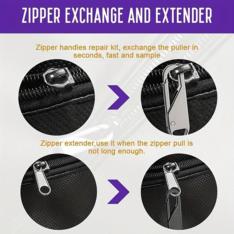 Versatile Zipper Pull Replacements | Simple Installation, Long-lasting | 1.5" X 0.5" - Mixed Colors, Ideal for Suitcases, Coats & Beyond