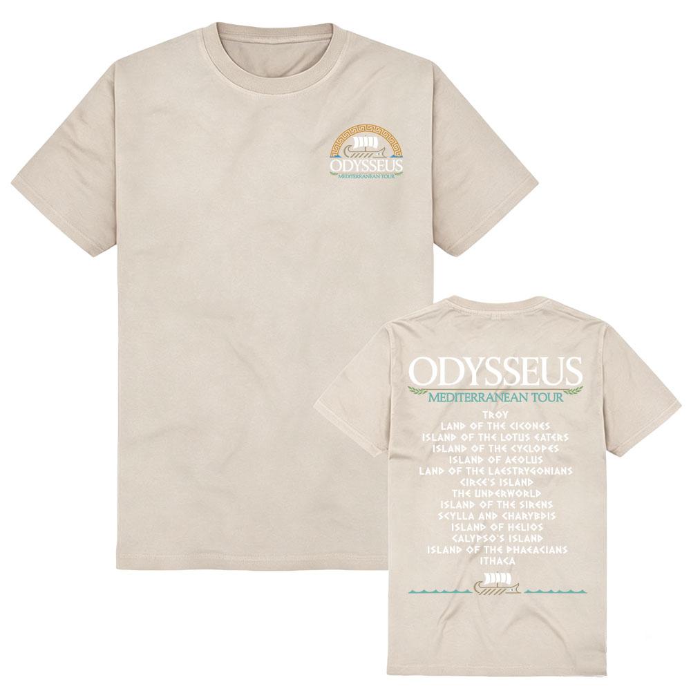 Odysseus The Odyssey T-shirt Unisex Streetwear Cotone Morbido Manica Corta T-shirt Donna Estiva Scollo a O Design Grafico Maglietta Merch