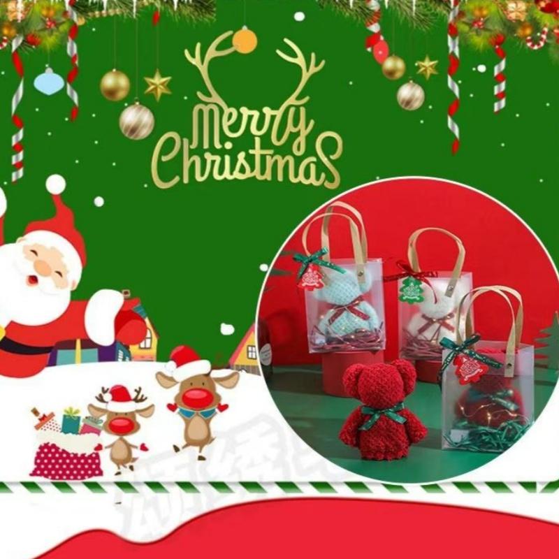3/6Pcs Random Color Bear Towels for Opening Events, Shop Celebrations, Wedding Favors, Advertising Small Gifts,