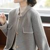 Coat for Women Cotton Casual Short Cardigan Double Layer Windbreaker Suit Jacket