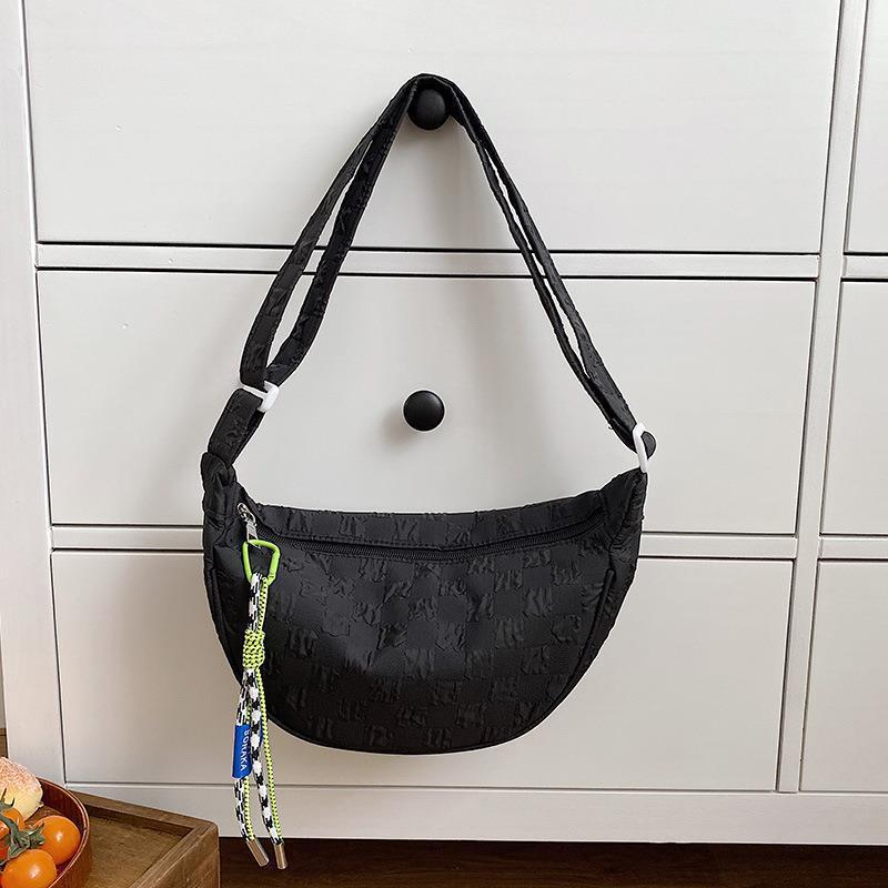 Fashion versatile plaid dumpling bag new niche design commuting shoulder messenger bag women's bag