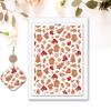 4PCS Christmas Clay Transfer Paper 95x138mm Water Soluble Paper Clay Transfer Sheets for Clay Earring Jewelry Making