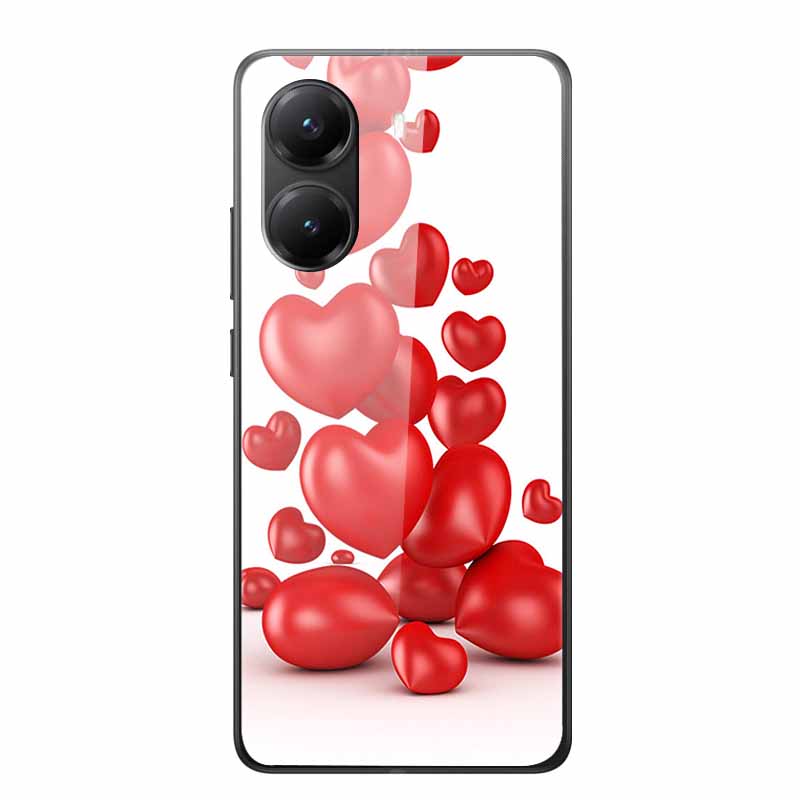 Tempered Glass Case For Xiaomi Poco X7 Pro Case Hard Glass Back Cover Soft TPU Bumper For Redmi Turbo 4 Phone Case X7Pro Turbo4
