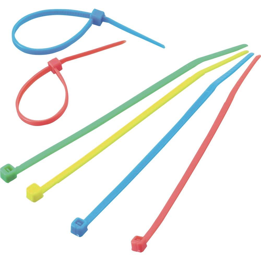 TRUSCO Cable Wide x 368mm Maximum Binding Diameter Ties, 4.8mm Long, 105mm, Assorted, TRCVR-368-S