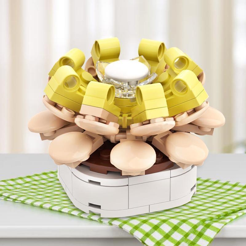 

DIY горшечные растения, сад, романтический строительный блок, модель игрушечного набора для детей 9