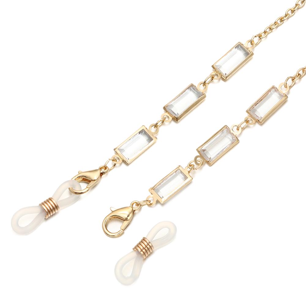 Metal Crystal Beaded Eyeglasses Strap Sunglasses Lanyards Glasses Chains Glasses Cord Holder