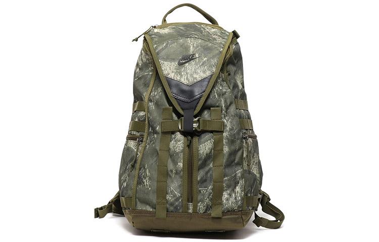 Nike Polyester Nylon Backpack Regular Unisex Army Green BA6377-395