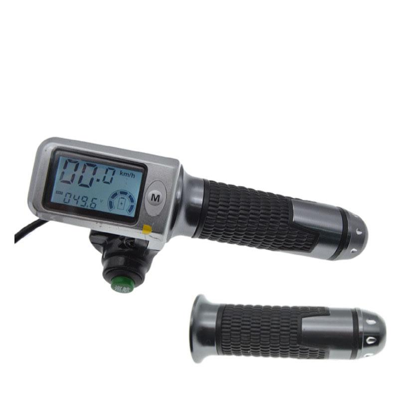 36v 48V 60v Electric Bike Scooter LCD Display Twist Throttle Grip Accessories Key Components for Your Electric Bicycle