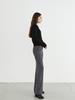 EIGHT DAYS A WEEK Merino Wool Collar Zip-Up Knit Black Ad013