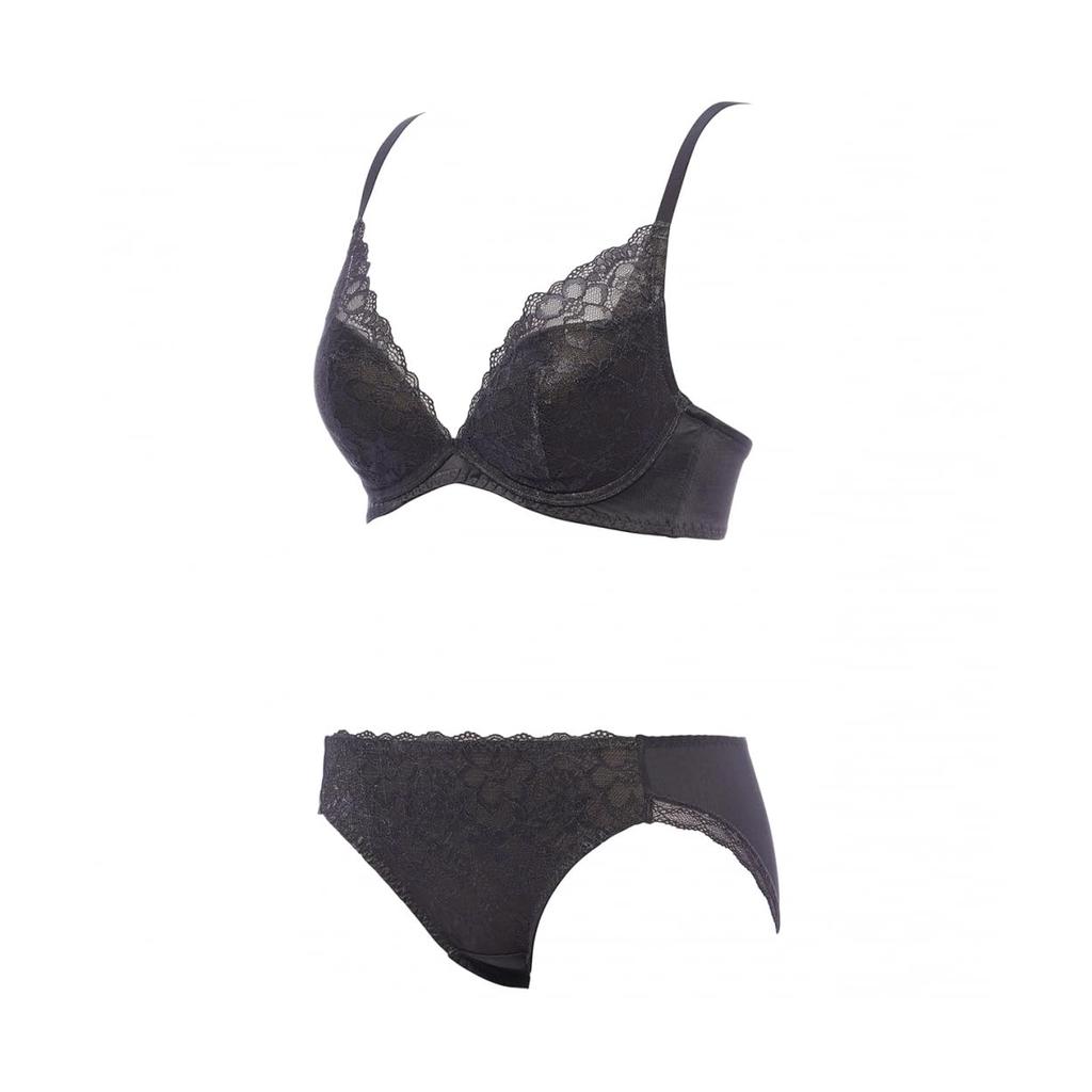 AMOSTYLE Dream Wireless Bra Panty Dream M022 A70M Size Bra, & Set, Daylily, (Purple),