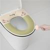 Plush Toilet Seat Cover With Zipper Winter Use Soft Thick Universal Fit Home Bathroom In Green Gray Blue Pink