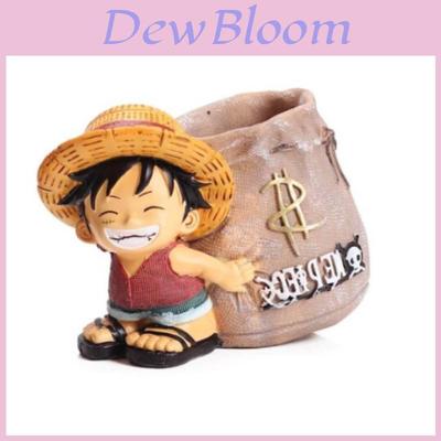 One Piece Monkey D Luffy Resin Pen Holder With Cartoon Style For Graduation And Gift Giving