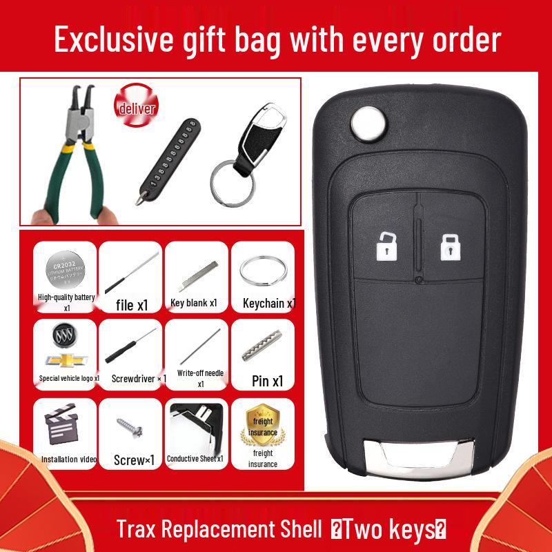 Buick Excelle GT Regal & Chevrolet Cruze Car Remote Key Shell Replacement.