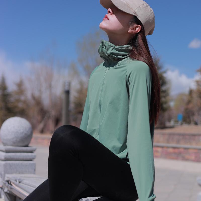 Women's Summer UV Protection Ice Silk Jacket - Lightweight, Breathable, and Original Yarn with Large Brim for Sun Safety