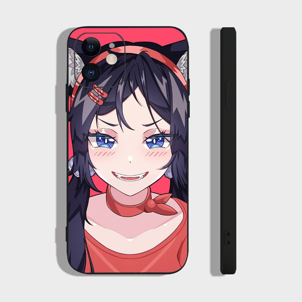 Anime Sleeping Mita Phone Case For IPhone 17 Air 16 15 14 13 Pro Max 11 12 Black Silicone Cover