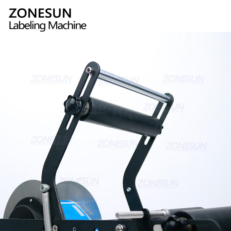 ZONESUN ZS-TB50SM Schreibtisch Halbautomatische Etikettiermaschine für kleine runde Flaschen