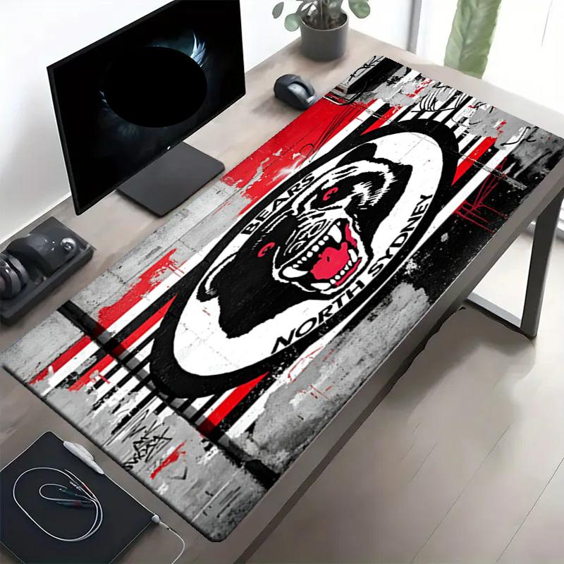 North Sydney Bears Print Mouse Pad, Anti‑Slip Desktop keyboard Mat, for PC Laptop Gaming Working Daily Use, Cool Festival Surprise Gift