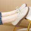 Women Soft Loafers Slip On Casual Elegant Summer Sneakers Breathable Black Leather Moccasins Shoes