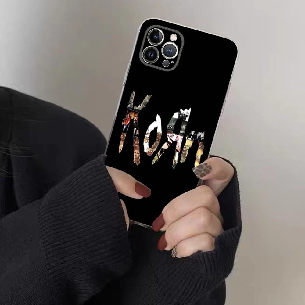 K-korn Music Hot Band Handyhülle Für IPhone 16 15 8 7 6 6S Plus X SE XR XS 14 11 12 13 Mini Pro Max Handyhülle