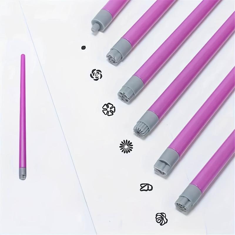 30 Silicone Head Nail Stamping Pens for Floral Designs, a Tool for Transferring Nail Art