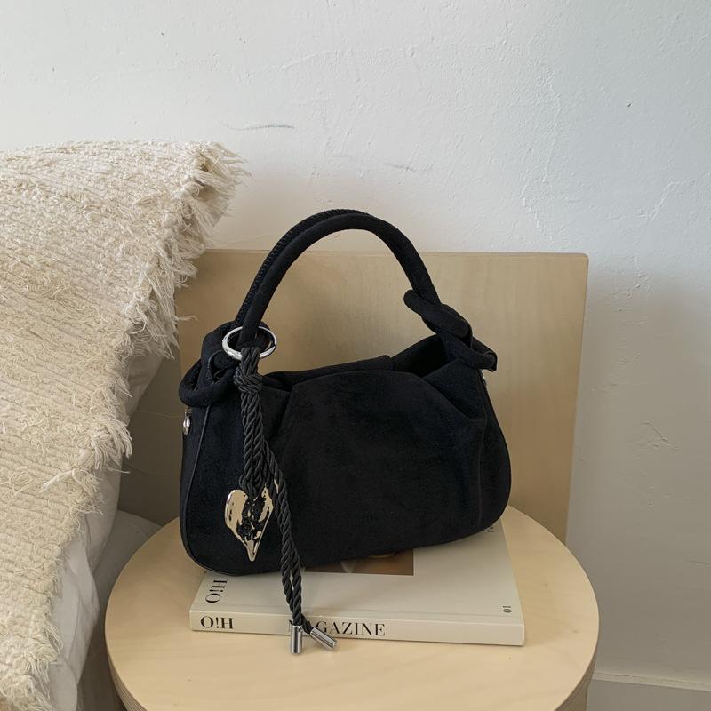 

Small Suede Fashion Leather Shoulder Bags for Women Luxury Designer Brand Trend Crossbody Bag Females Short Handle Handbags