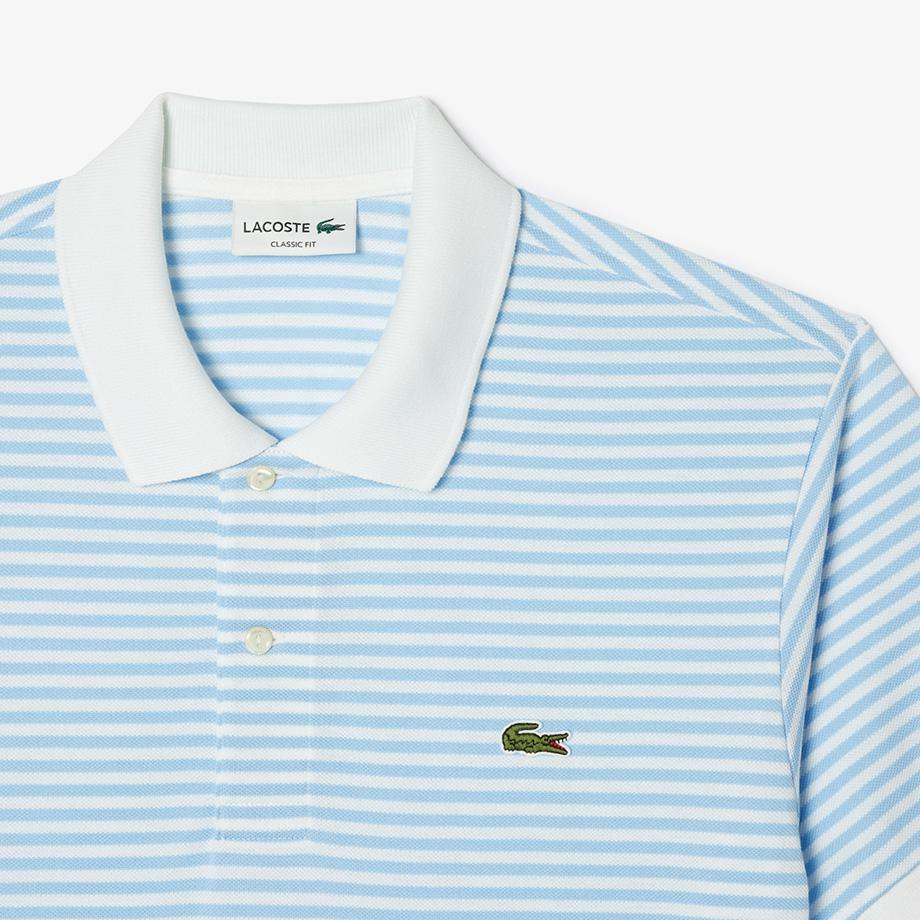 [lacoste] Men's Classic Fit Striped Polo Shirt PH9753-55GF6Z