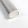 Great Cartier Ballpoint pen Trinity logo engraved cap style Silver grid pattern mens Used