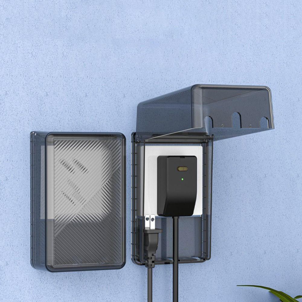 Transparent Electric Plug Cover Waterproof Socket Protector Plug Water Retaining Box  for Home