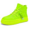High-top board shoes men's autumn new heightening platform trendy shoes men's fashion men's personality fluorescent green men's shoes
