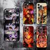 Kyojuro Rengoku D-Demon S-Slayer Phone Case For iPhone 16,15,14,13,12,11,Pro,Max,Plus,X,XS,SE,E,Mini,Soft Silicone Black Case