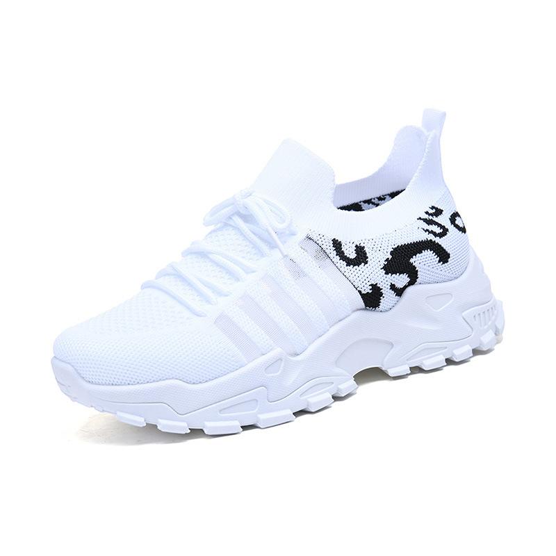 Обувь женская новая сетчатая дышащая кроссовки модные новые папины кроссовки платформа женская обувь 36 белый
