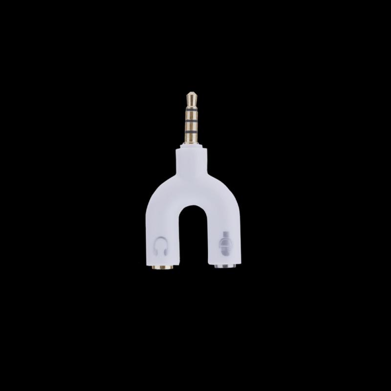 3.5mm Audio Adapter 1-to-2 Audio Adapter U-shaped Converter Mobile Headset Splitter