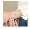 Exquisite S999 Pure Silver Starry Zircon Beaded Bracelet - Versatile Korean Style Women's Luxury Jewelry