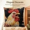 2D Scream Animals Retro Cushion Cover Natural Linen Organic Fabric Double-Sided Printing Sofa Home Decor Gift Pillow Case