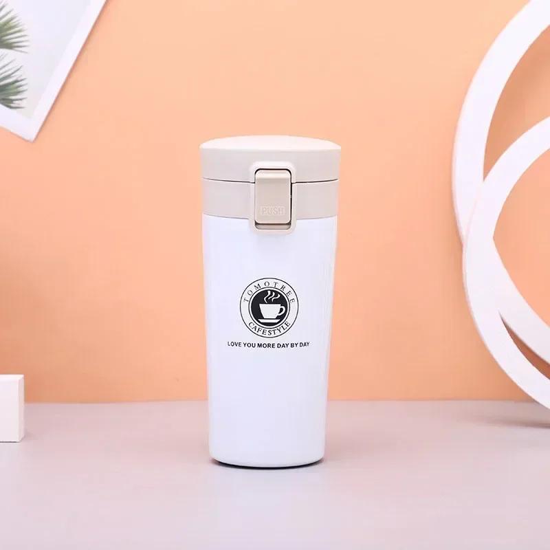 Tasse à café thermos 380/500 ml Tasses à café en acier inoxydable Flasque à vide à double paroi Bouteille d'eau étanche Tasse thermos à dégradé