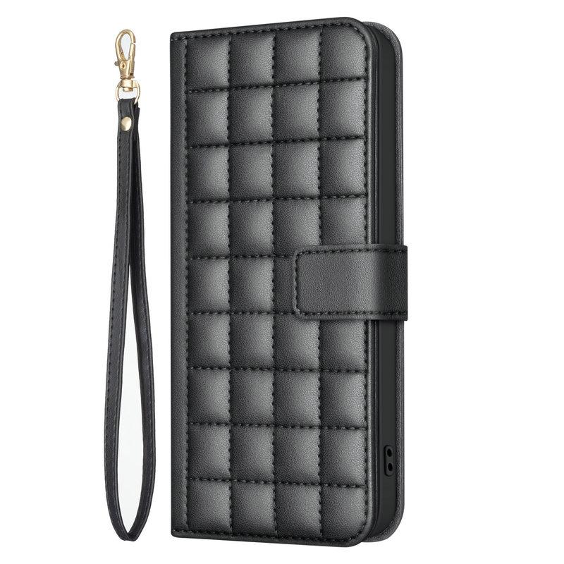 Checkered Leather Wallet Coque for Google Pixel 9 Pro XL 5G 2026 Case Magnetic Book Funda Pixel 9 Case Pixel9 ProXL Phone Cover