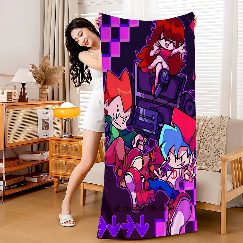 Game F-Friday Night F-Funkin Pico Boyfriend Microfiber Beach Towel Absorbent Quick Dry Soft Yoga Resort Mountain Climbing Towel