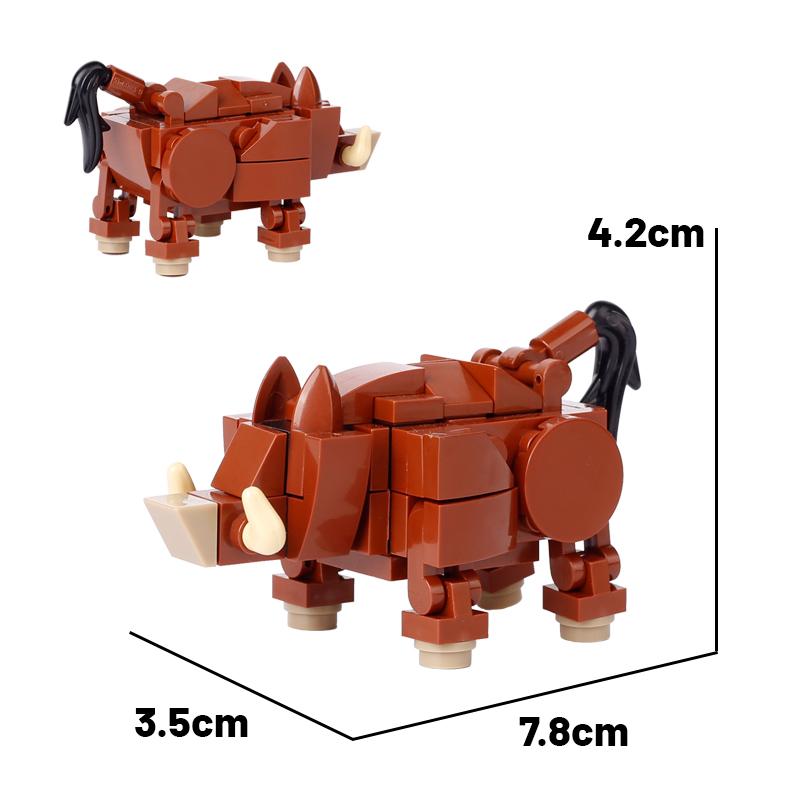Magic Movies Medieval Animal Figure Building Blocks Dragon Elk Wild Boar Bighorn Sheep Dog Mini Model Bricks Toys DIY Kids Gifts
