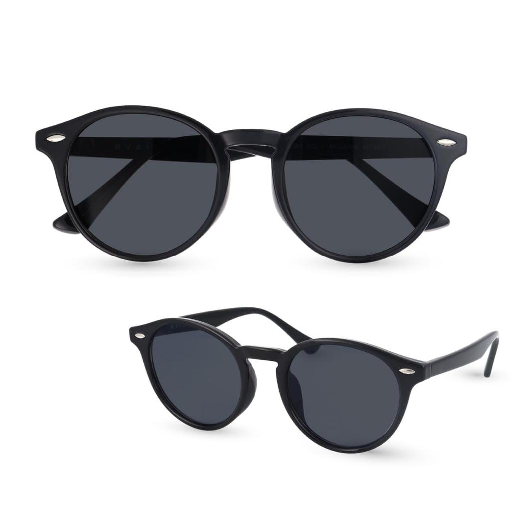 Fujita Optical Evais Polarized Boston UV400 Stylish Classic TR90 for Men and with Case Sunglasses, Protection, Anti-Reflective, Design, Driving,