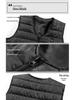 Unisex Ten-Zone USB Heated V-Neck Vest, Down Cotton Electric Heating Jacket